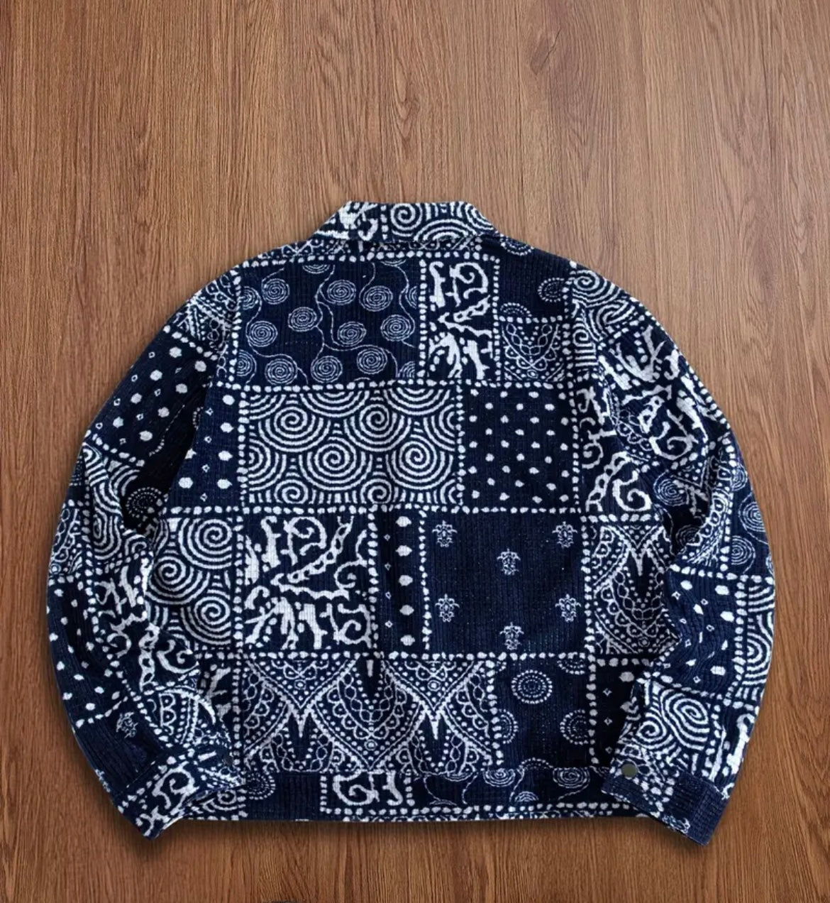 Veste Patchwork Bandana Bleu Marine