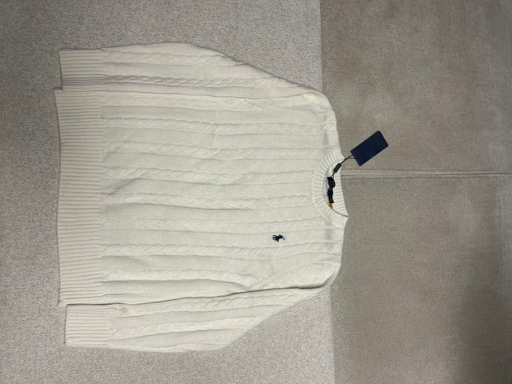 Les meilleurs (recommandés) :
1. Pull Polo Ralph Lauren Blanc Maille Torsadée - Neuf avec étiquettes