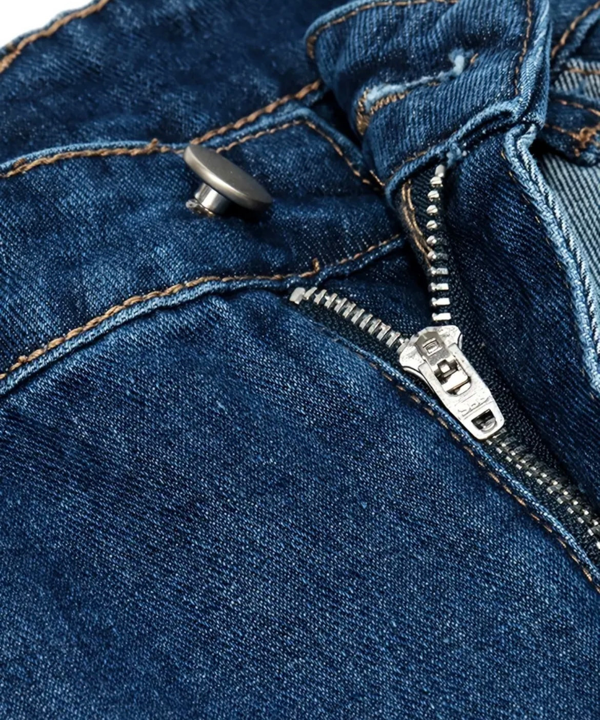 Short Denim Patchwork Bleu - Effet Upcycled