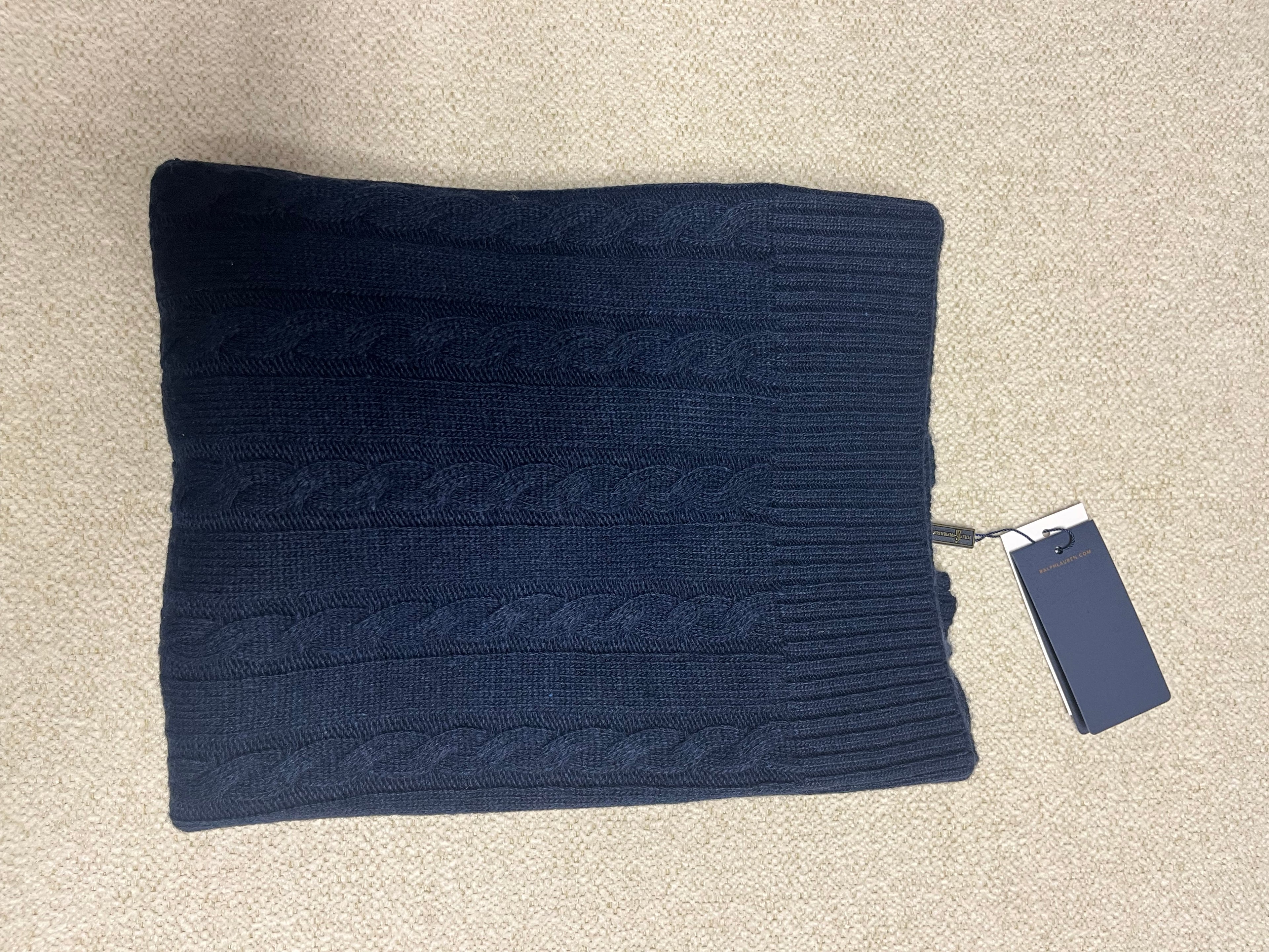 « Pull Ralph Lauren Bleu Marine Torsadé - Logo Polo Rouge » (le plus recommandé)